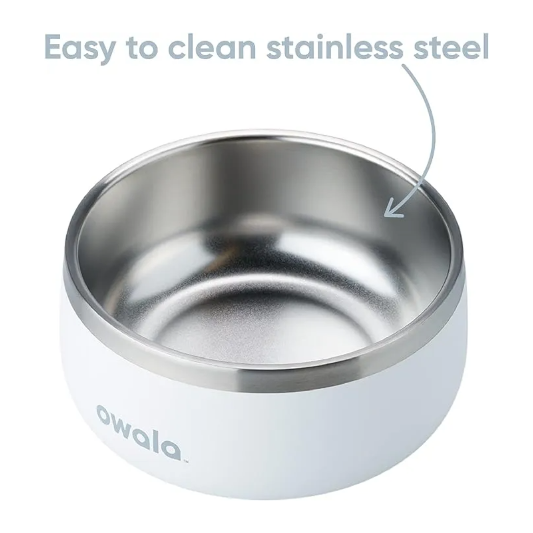 Owala Stainless Steel Pet Bowl Assorted Sizes and Colours