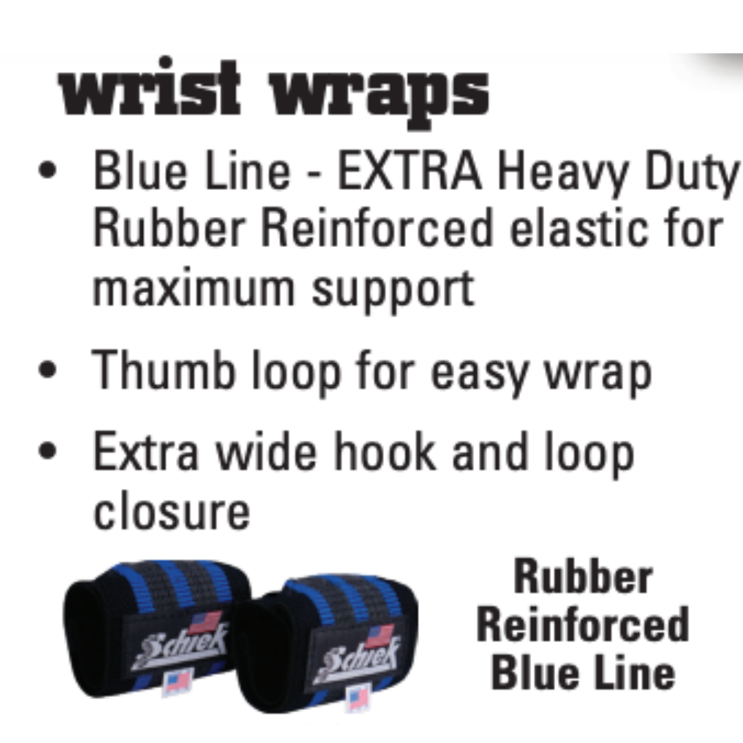 Schiek Sports Model Extra-Wide Premium Wrist Straps
