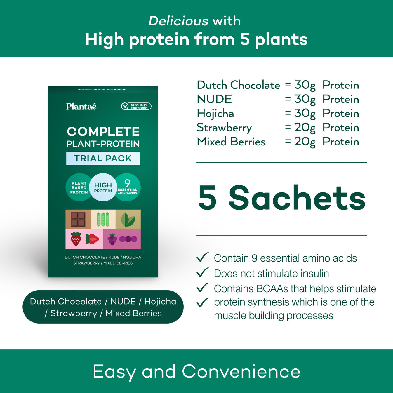 Plantae Special Edition Trail Pack : 5 Sachets