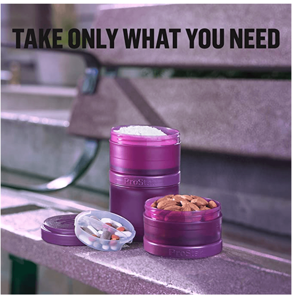 Blender Bottle Prostak with Storage(100cc and 150cc and Pill Tray)