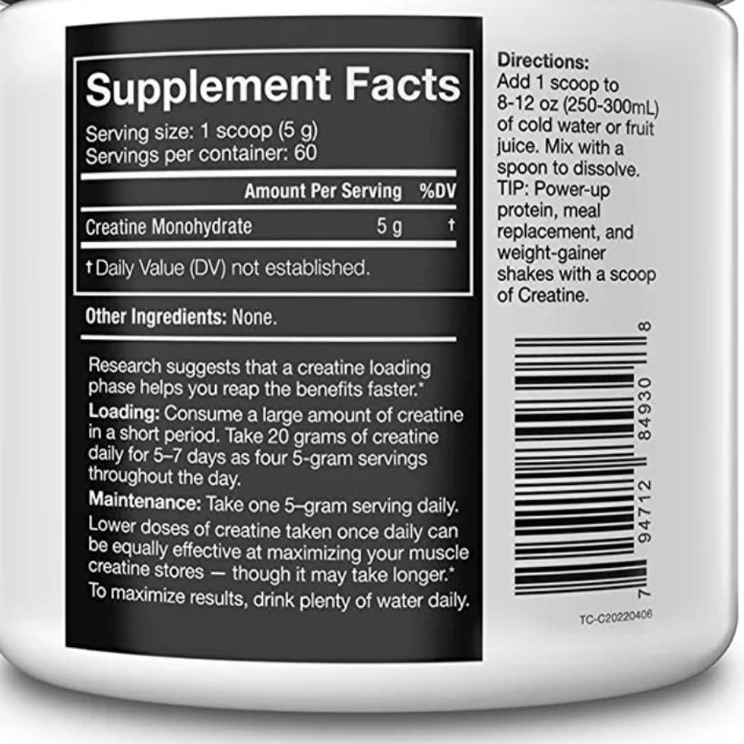 The Curse! Creatine - Pure Micronized Creatine Monohydrate Powder 60 Servings