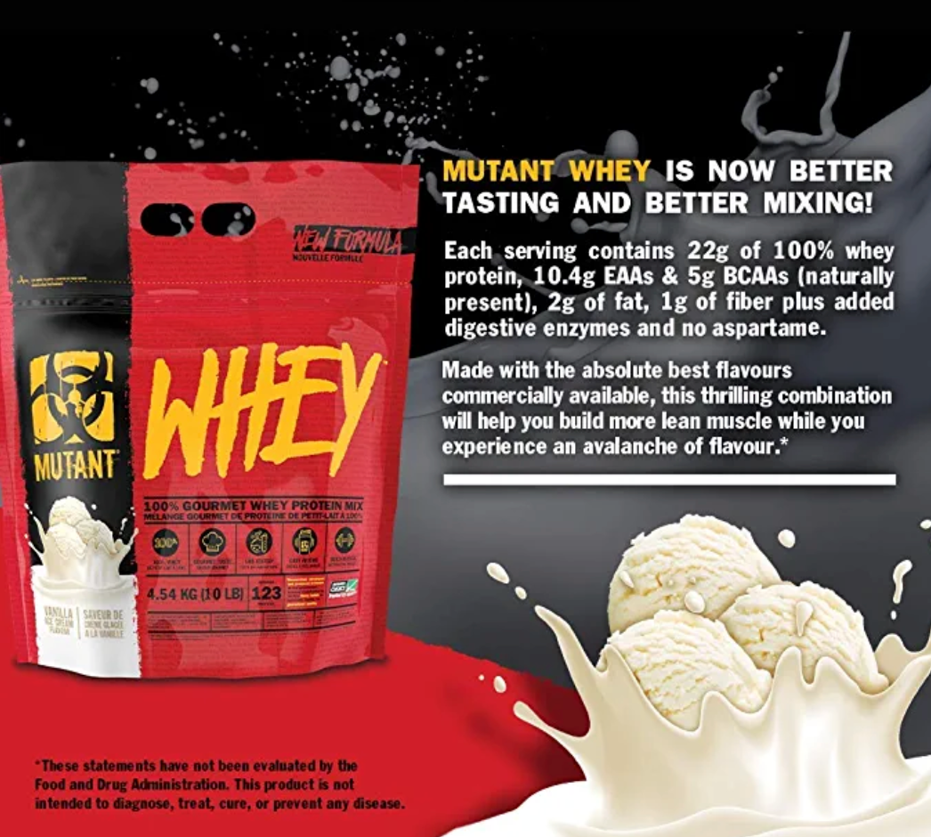 Mutant Whey – Muscle Building Whey Protein Powder 2lbs / 4lbs / 5lbs