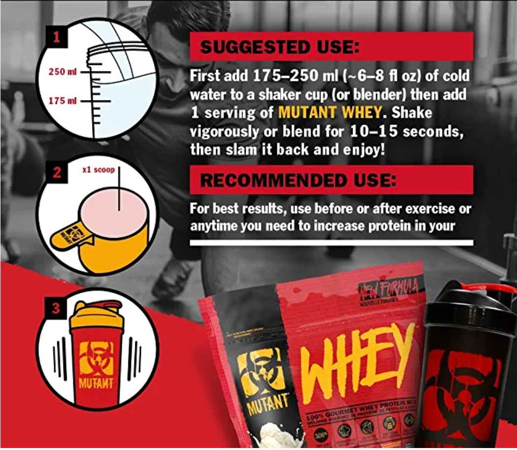Mutant Whey – Muscle Building Whey Protein Powder 2lbs / 4lbs / 5lbs