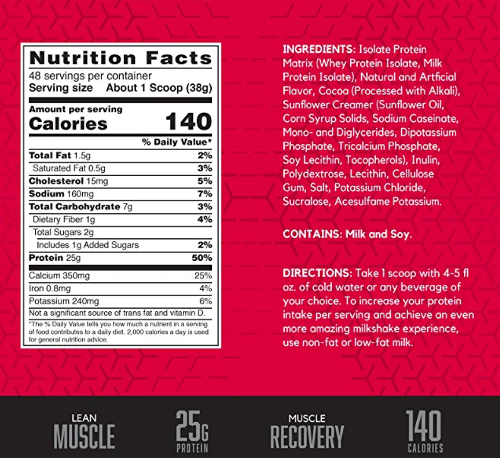 BSN SYNTHA-6 Whey Protein Powder Isolate 4lbs