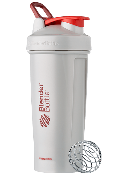 BlenderBottle ProStak 22 oz Blue Cyan Shaker Cup with 2