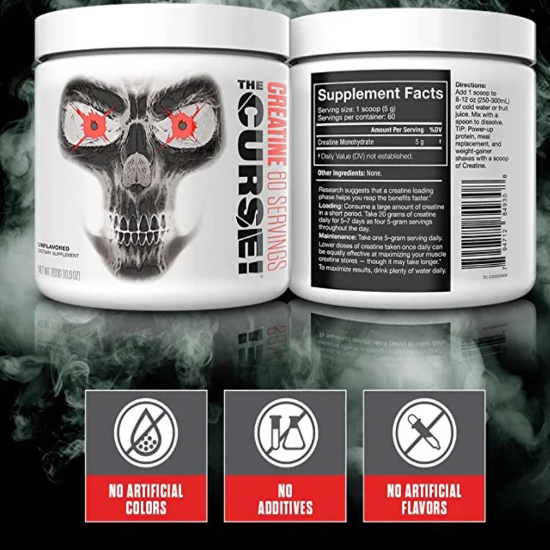 The Curse! Creatine - Pure Micronized Creatine Monohydrate Powder 60 Servings