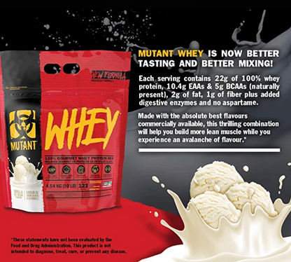 Mutant Whey – Muscle Building Whey Protein Powder 5lbs
